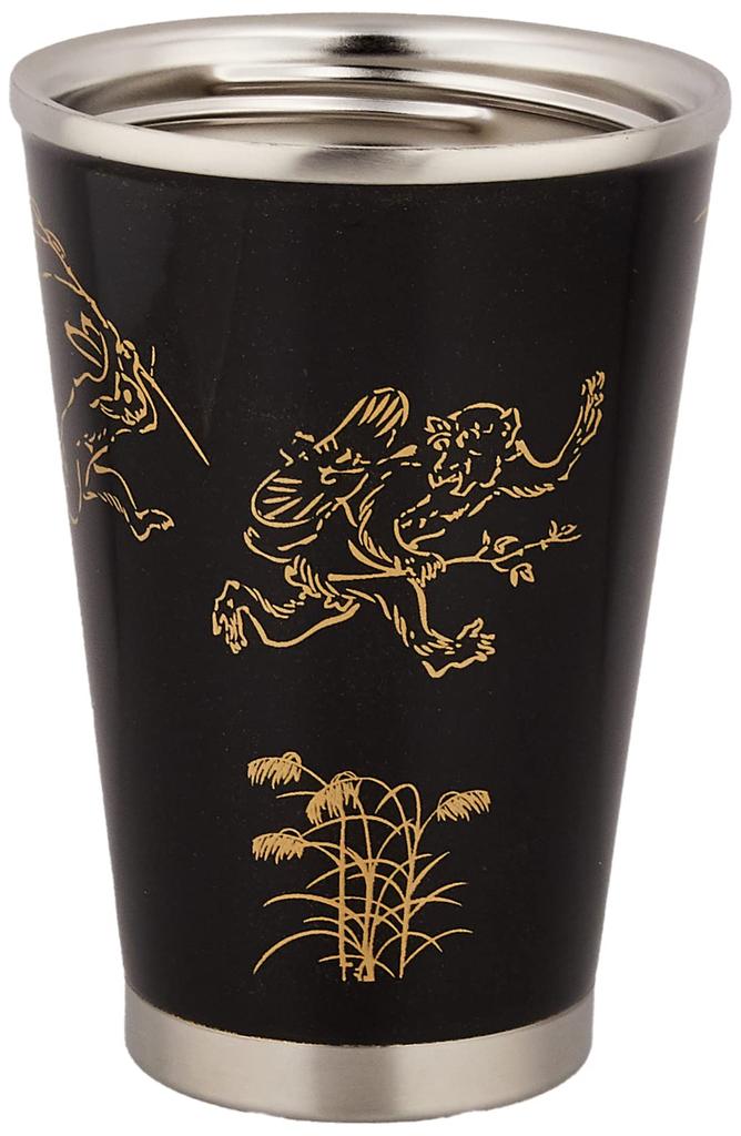 ТЕРМОКРУЖКА Стакан из нержавеющей стали с крышкой Chojugiga 300 мл URUSHI MOBILE TUMBLER MINI 1 шт. 1 шт. (черный) [Лак] УМ-МБ