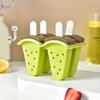 2pcs DIY Silicone Ice Cube Trays , Large Capacity, Chocolate Design, Reusable Plastic Suction Cup Mold for Making Perfectly Shaped Ice Cubes
