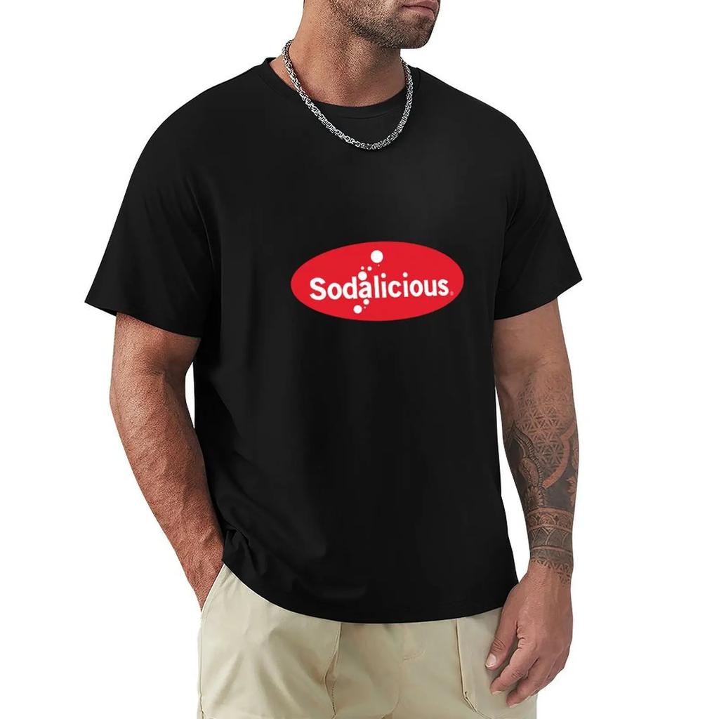 Sodalicious Logo T-Shirt Vintage T Shirts Shirts Graphic Tees Cotton T Shirt Men
