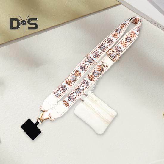 Phone Strap Neck Phone String with Zipper Wallet Pouch Shoulder Strap Purse Badge Holder for Travel Outdoor Grocery Shopping