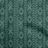 Cotton Flex Dark Green Fabric Ikat Sewing Material Print Fabric By The Yard 40 Inch