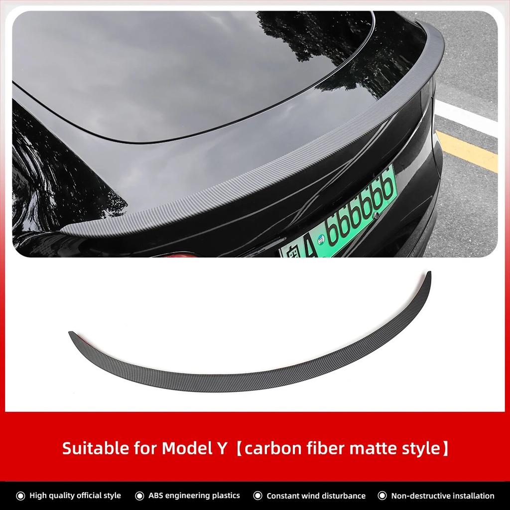 LUCKEASY For Tesla Model Y -2023 Car Styling Accessories ABS SPORT High-performance Rear Trunk Spoiler Wing Tail