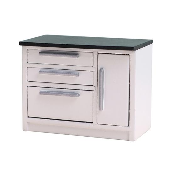 Tiny Cabinet Realistic Gifts Simulation Furniture Beautiful 1:12 Dollhouse Scene Decor Kitchen Stove Sink Kids Toy