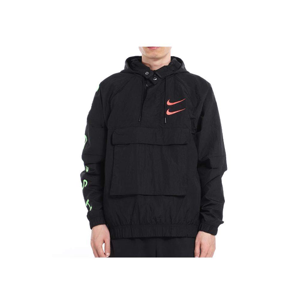 Nike Swoosh Hoodie Jacket Men Jackets Black CU3886-010