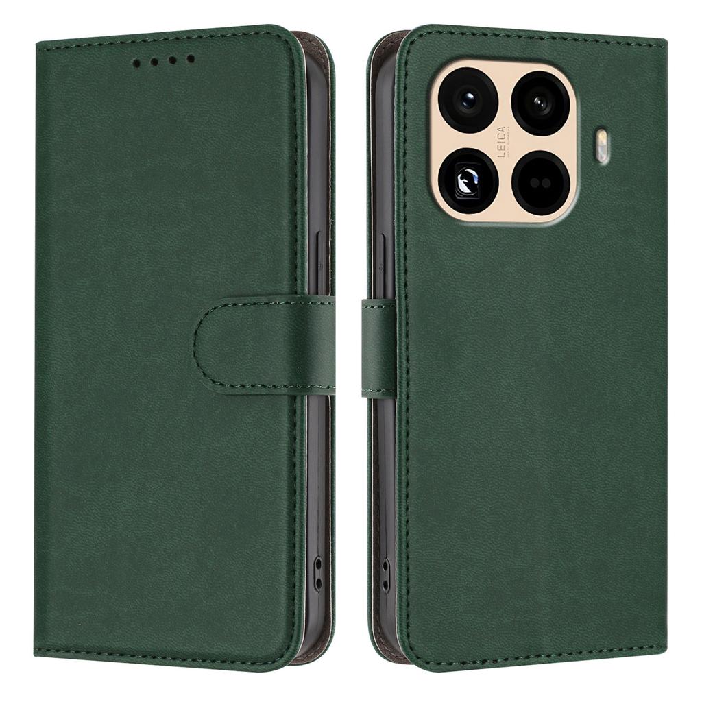 For Xiaomi 15T Pro Leather Case Solid Color Phone Cover with Wallet