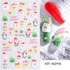 Christmas X Max Snow Manicure Decor Sliders Relief Engraved 5D Embossed Nail Stickers Nail Art Sticker Decal