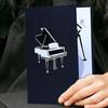 3D Greeting Cards 3D Greeting Card Piano Paper Pop Up Card Funny Celebration Card With Note Card Foldable Envelope Birthday Card
