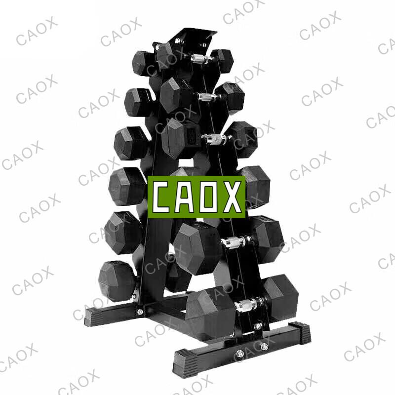 CAOX Rubber Hex Dumbbell Set