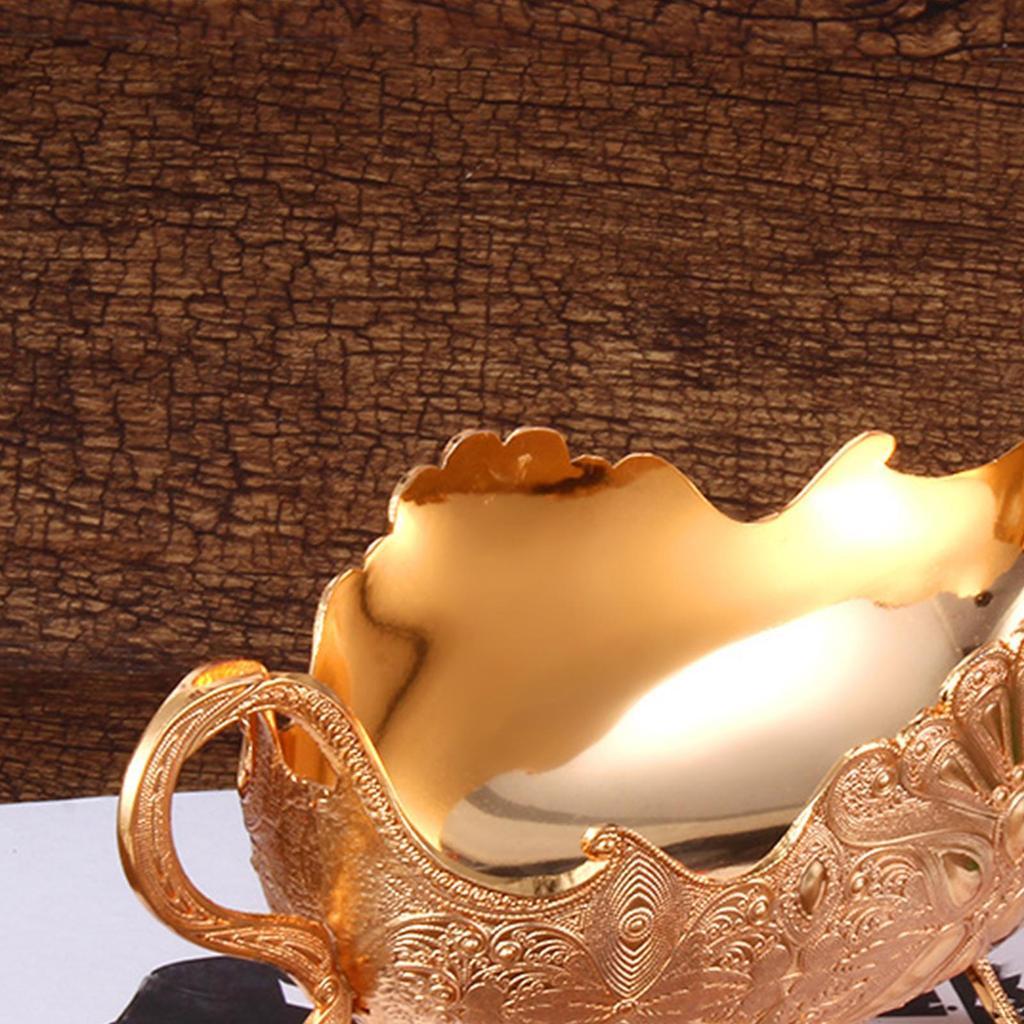 Металлическая корзина для фруктов, поднос для столешницы, бытовая европейская бинауральная тарелка в виде павлина для хлеба