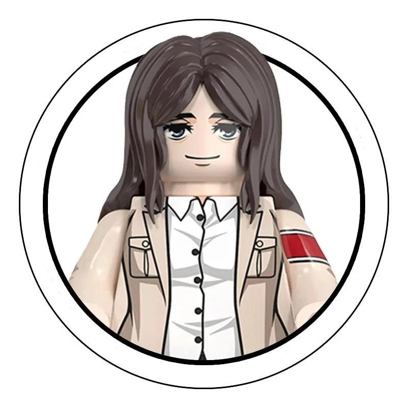 Слепая коробка Строительные блоки Мини-модели Фигурки Атака на Титанов Леви Аккерман Эрен Микаса Гигант Анни Хэллоуин Рождественские подарки Игрушка