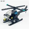 X007 Mini Small Plane Small Particle Black Hawk Helicopter Children's Building Blocks Toy Sea Rescue City