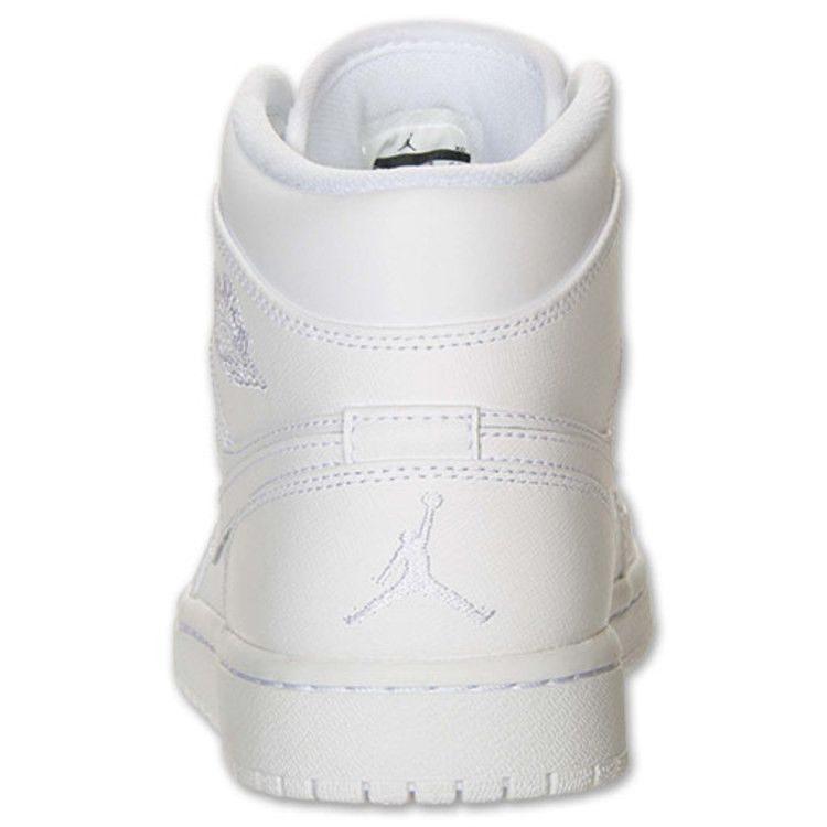 Jordan Кроссовки Air Jordan 1 Mid Skateboard Shoes Мужские Белые 554724-100