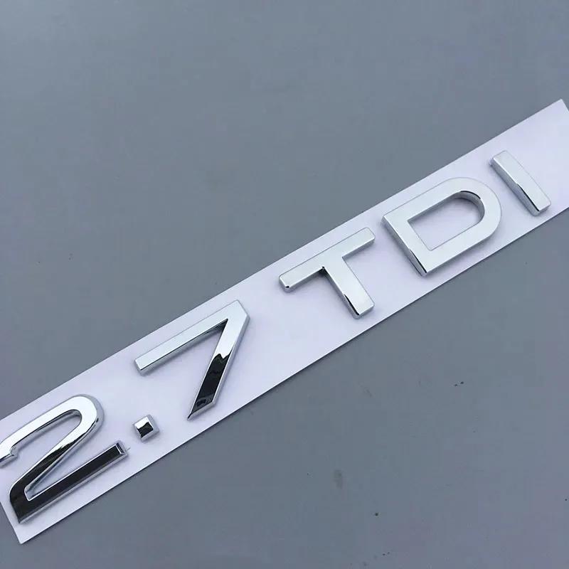 2026 3D ABS car rear trunk sticker 2.0 2.5 2.7 3.0 4.0 TDI 30 35 40 45 50 55 TDI emblem for AQ1 A1 A3 A4 A5 A6 A7 A8 Q2 Q3 Q5 Q7 TT