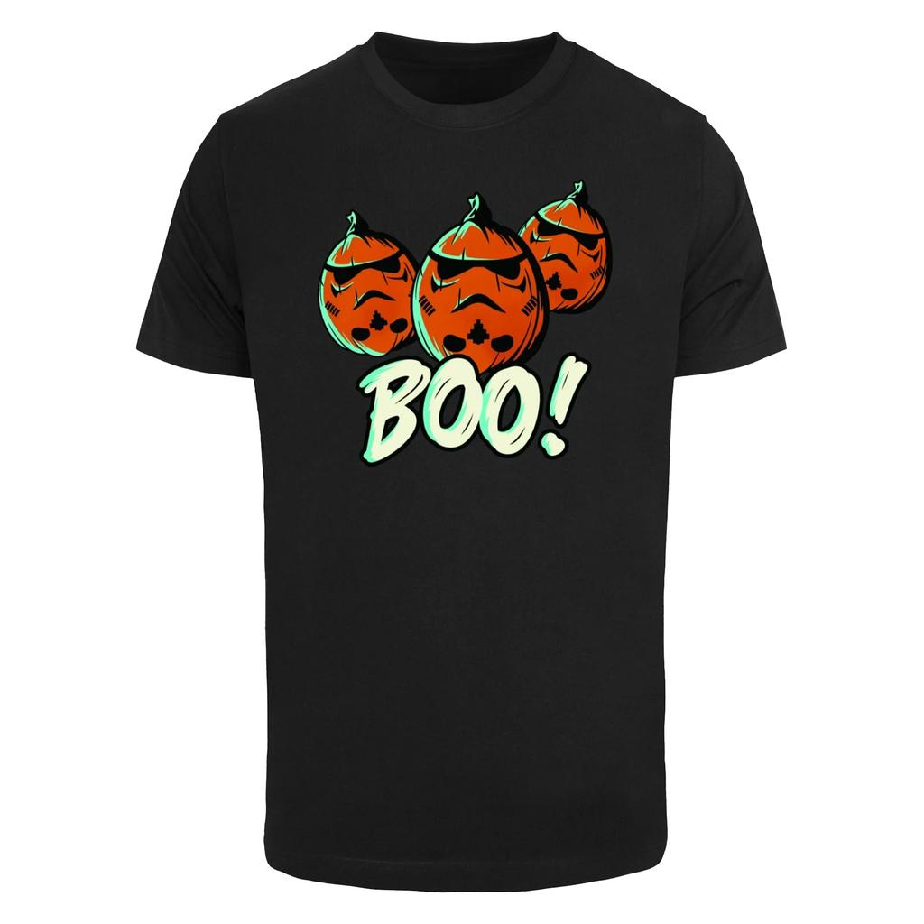 STAR WARS Mens Boo! Stormtrooper Pumpkin Cotton T-Shirt