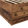 Bed Frame with Storage Reclaimed Wood 80 x 200 cm Engineered Wood