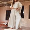 Fashionable Casual Loose Short-sleeved Plus-size Suit for Women