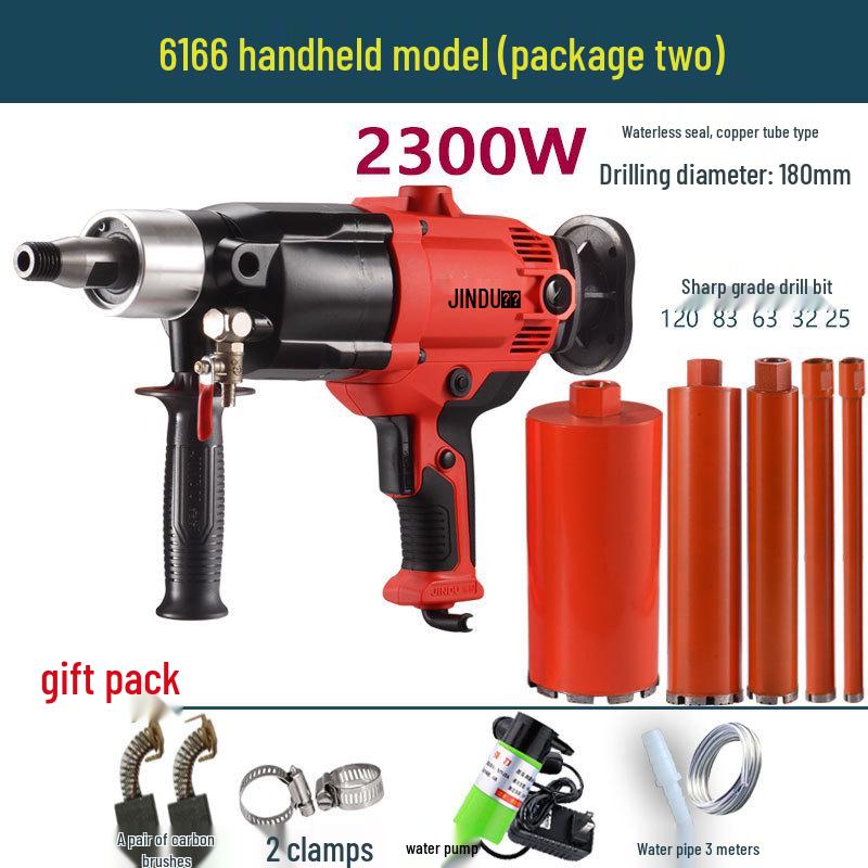 Dual-Use High-Power Handheld & Desktop Concrete Core Drill Machine with Water & Electricity Options