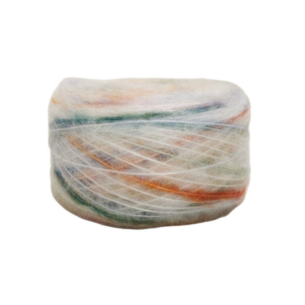 50g/roll Space Dyed Wool Yarn 150M Hand Knitted Yarn Colored Wool Yarn  For Sweaters and Scarves