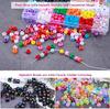 Bead Bracelet Making Kit,  Bead Friendship Bracelets Kit with Pony Beads Letter Beads Charm Beads and Elastic String for Jewelry Making and Jewelry M