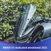 ДЛЯ 2025 NMAX155 Nmax 155 Улучшенное Высокое Ветровое Стекло NMAX Аксессуар для Ветрового Стекла (23,6 дюйма (60 см) + Модифицированный + Прозрачный