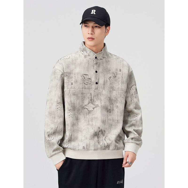 Odm Company Order! New Autumn and Winter Products! Export Surplus Sweatshirt for Men, Loose Fit, Comfortable, Casual, Trendy, Clearance Sale