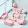 Креативная серия розовой мебели, домашние ручной работы DIY декоративные аксессуары, миниатюрный ландшафтный дизайн гостиной, маленькие украшения