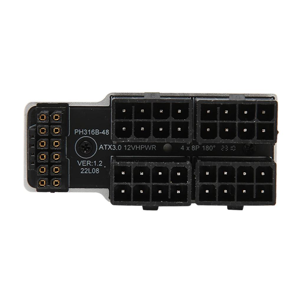 Адаптер питания видеокарты ATX 4 8P Up Angled 32P To 16P 600W 12V HPWR Plug and Play
