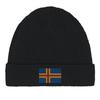 Bonnet Drapeau Åland En Noir