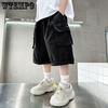 Летние детские тонкие укороченные рабочие брюки свободные спортивные брюки шорты для мальчиков тренд