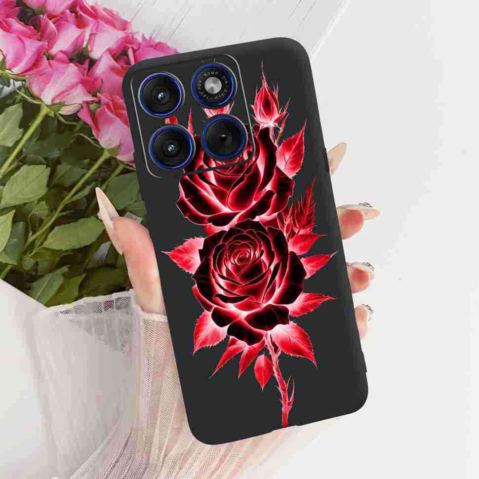 Для Motorola Edge 70 Edge70 Чехол Конфетный Цветок Capa Силиконовый Мягкий Задний Чехол Для Motorola moto X70 Air X70Air Чехол для Телефона