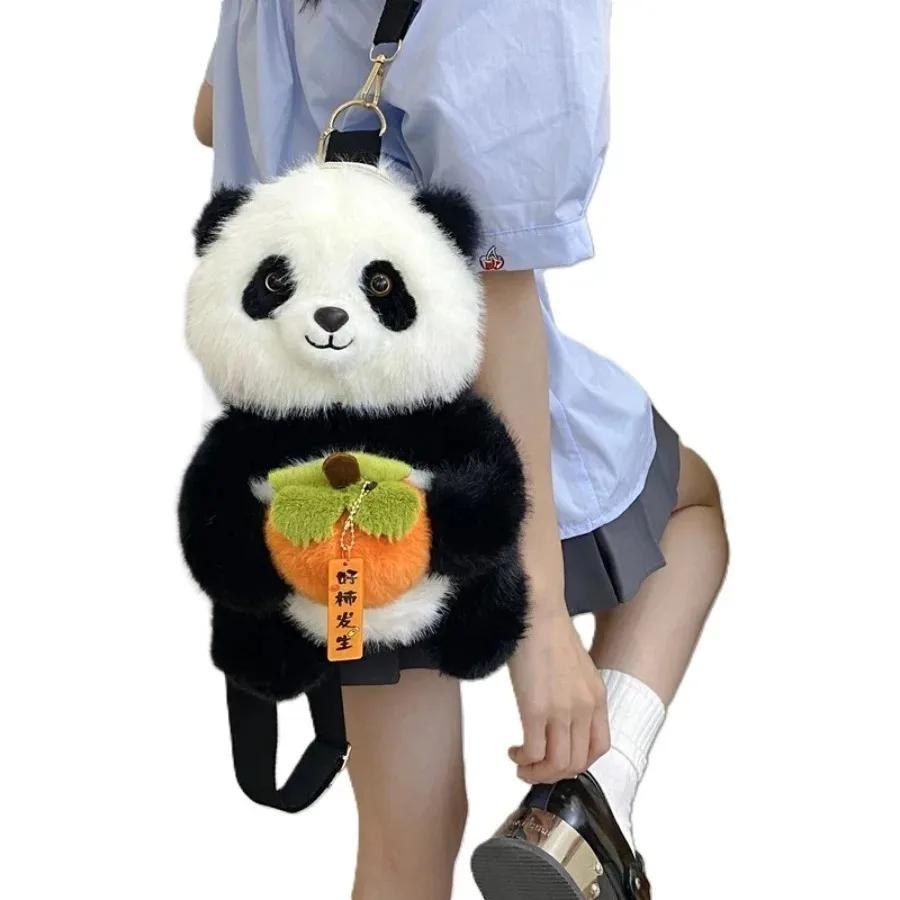 Kawaii Panda плюшевый рюкзак милый плюшевый кукла животное женская сумка через плечо меховая мягкая сумка для путешествий вечеринка женский подарок на день рождения