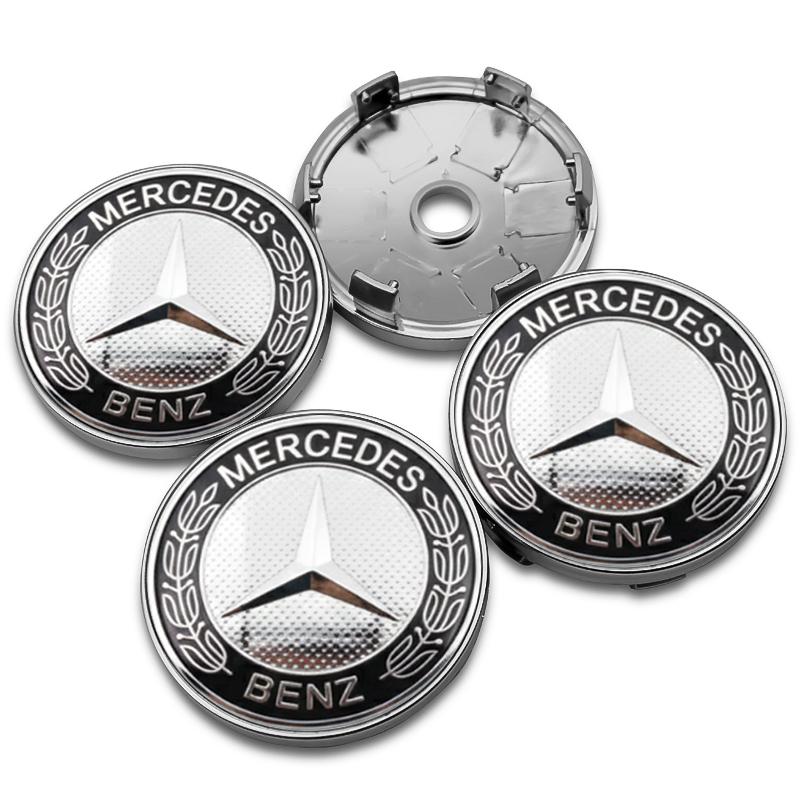 OLV5 4 шт. 60 мм 75 мм Центральные колпачки ступицы колеса автомобиля для Mercedes Benz класса AMG W205 W203 GLC GLK W206 W220 A180 W211 Заглушка Накладка на диск Аксессуары
