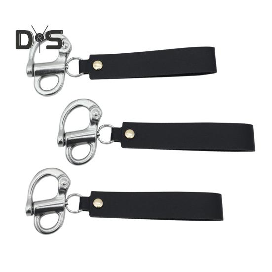 1/2/3 шт. Быстросъемная скоба с кожаной ручкой, грузоподъемность 1000 кг, широко используемая фиксированная защелкивающаяся скоба для пожарных