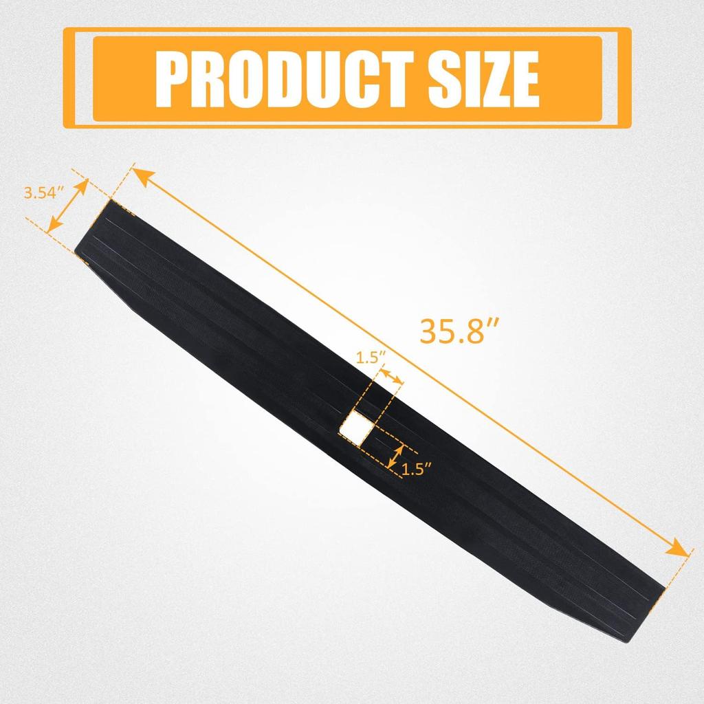 RANSOTO Tailgate Molding Trim Compatible With    2024 2025 Ford F150 F-150 Flexible Flex Step Cap Top Trim Protector Cover Replaces FO1904150C,