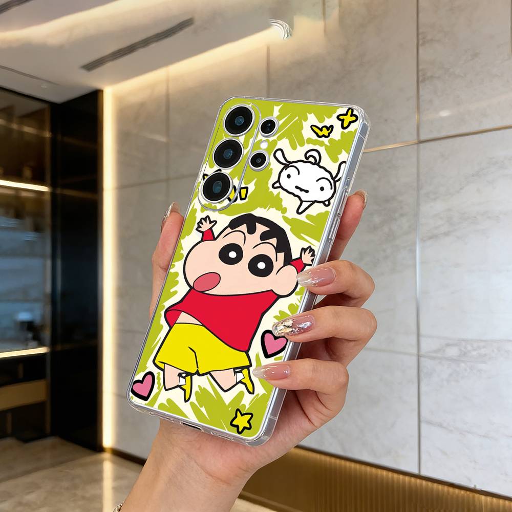 C-S-C-Crayon -Shin-chan Clear Phone Case for Samsung S25, S24, S21, S22, S23, S30, Ultra, S20, Plus, FE, Lite