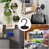 4Pcs Metal Ceiling Hooks Hanging Plants Lantern Flower Pot Outdoor Decoration Hooks
