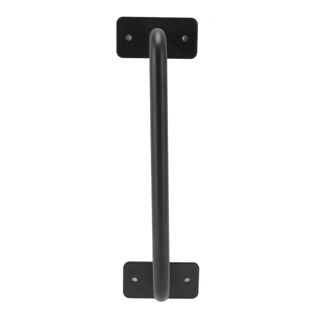 Carbon Steel Barn Door Pull Handle Black Gate Door Pull Handle Heavy Sliding Door Handle Barn Door