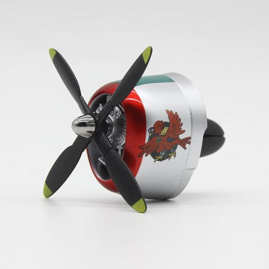 Зажим для вентиляционного отверстия истребителя P-47 с ароматом, модель классического самолета, декор для автомобиля, вращающийся пропеллер и высвобождение аромата, универсальное украшение для большинства вентиляционных отверстий