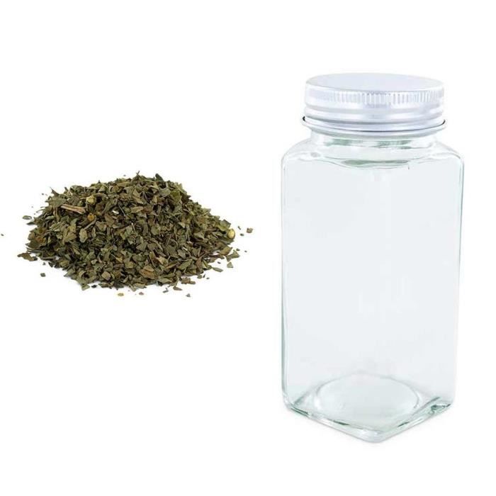 Flacon à épices poudreur + basilic bio 15 g