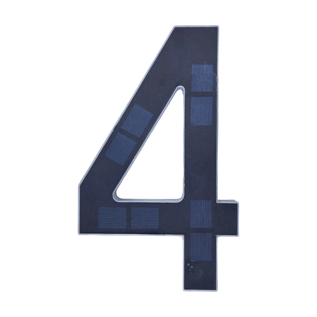 Solar Lighted House Numbers For Outside, Light Up LED Address Signs For Houses Digital Version