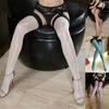 Silk Stockings Women Wide Side Strap Popular Thin Pantyhose Shine Thigh High Bright Sexy