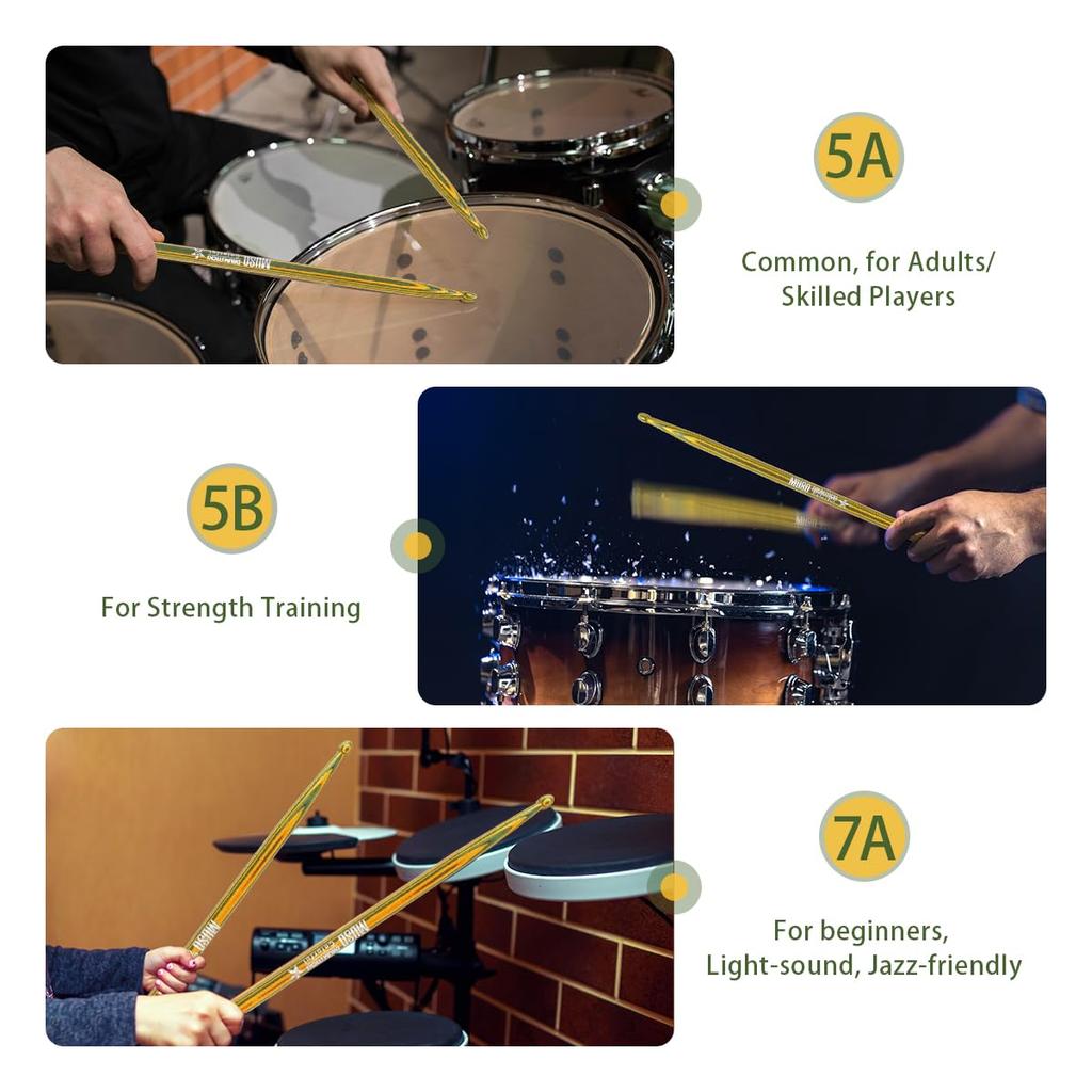 Colorful Drumsticks for Drum 7A Drumsticks Drumsticks, Drumsticks, Drums, Accessories,