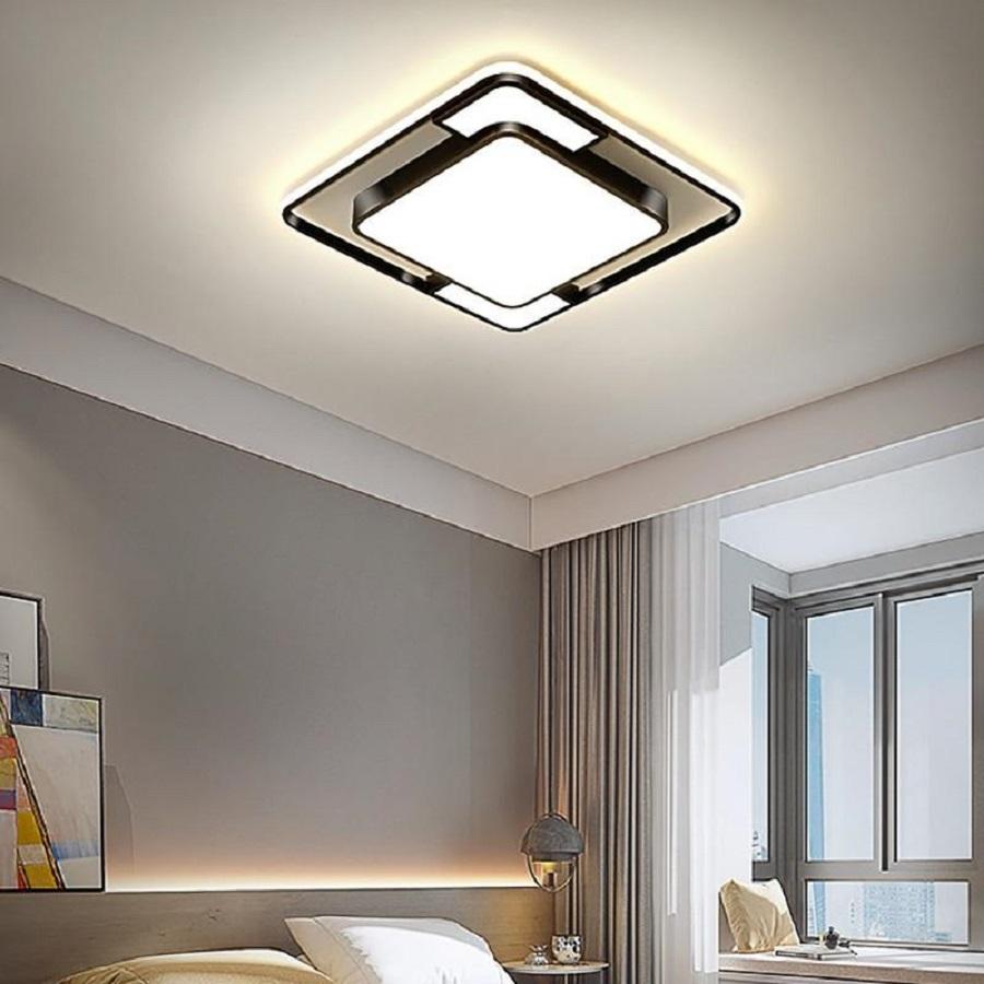 Современный квадратный светодиодный потолочный светильник Простой дизайн Потолочный светильник Спальня Столовая Гостиная Кухня