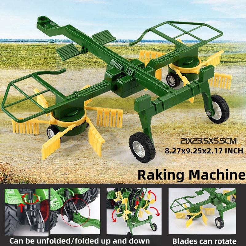 Крупномасштабные тракторные игрушки, DIY фермерский автомобильный игровой набор, игрушечный транспортный прицеп, инженерные подарки на день рождения