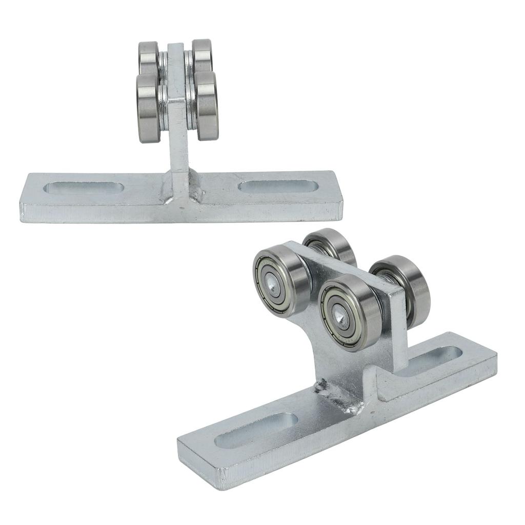 2Pcs Wheel Trolley T Shape Welded Roller Trolley Stable Bearing Track Roller Wheels for Track
