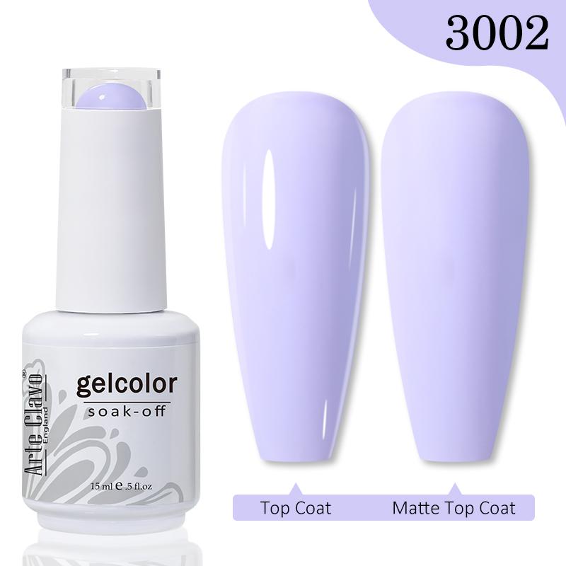 Arte Clavo 15 мл гель-лак для ногтей без сколов и выцветания, УФ-светодиодный замачиваемый верхний базовый гель, красочные УФ-гель-лаки для ногтей для ногтей