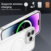 Роскошный беспроводной чехол для Magsafe для телефона iPhone 17 16 15 14 Pro Max Plus Прозрачный Магнитный Электроокрашенный Бампер