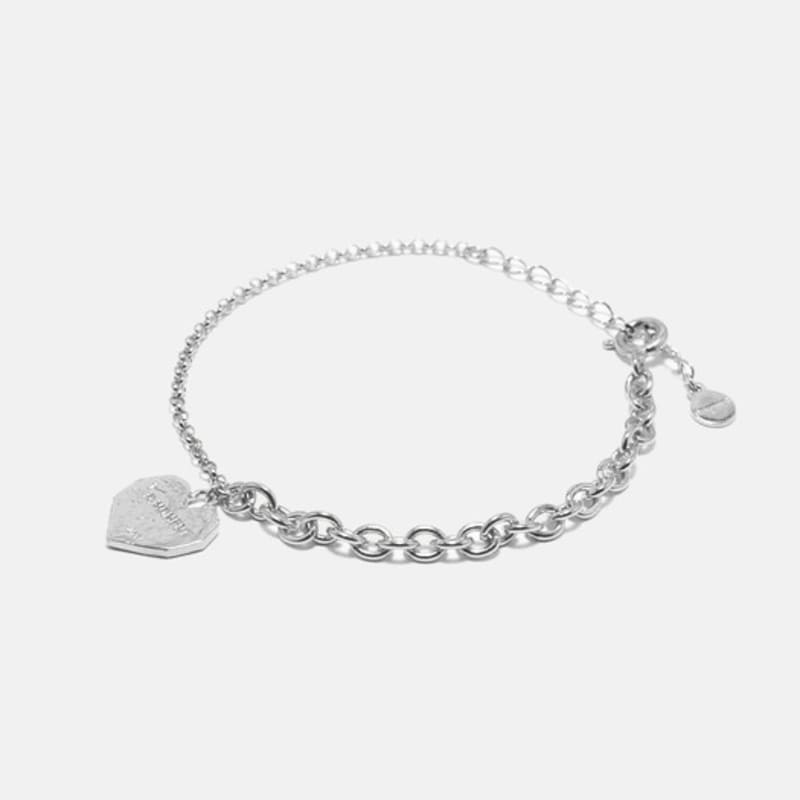 dmoment Dear UB Heart Bracelet (925 Silver)