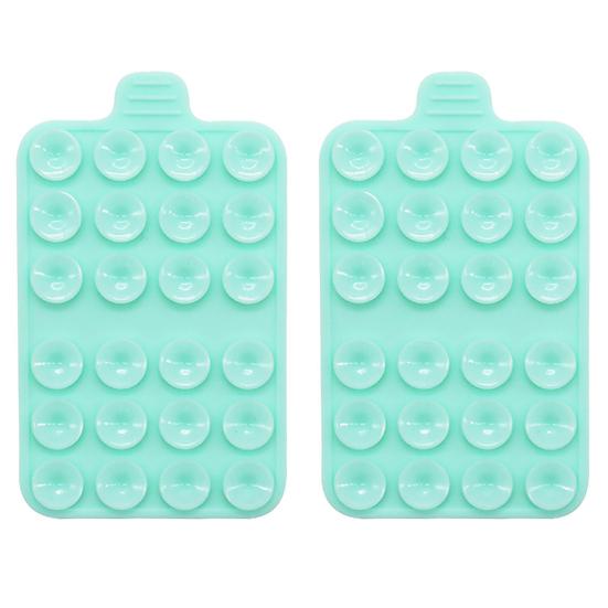 2 упаковки силиконовых чехлов с присоской для крепления телефона, клейкая ручка для фиксации рук на зеркальных гладких поверхностях