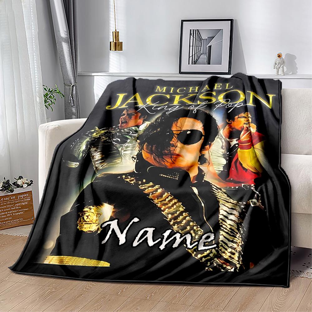 Pop: Michael Jackson Blanket Durable Comfort Perfect for Couch Bed Livingroom Four Seasons Multipurpose Digital Print